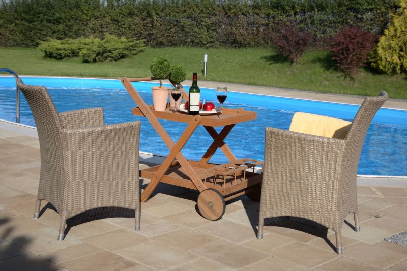 Finished Pool Deck with Seating Area